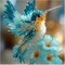 5D Diamond Art Kits for Adults, Full Drill Hummingbird Diamond Painting, DIY Bird Gem Art Canvas for Wall Décor (12×12 Inch)